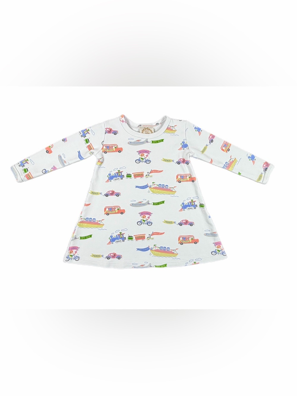 The Beaufort Bonnet Co Polly Play Dress in Happy Travels - 2T